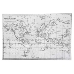 SET TABLE VINYL PLANISPHERE D.45X30CM