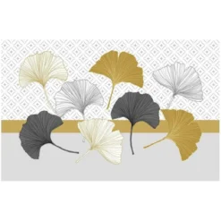 SET TABLE 28.5X43.5CM COQUETTERIE OR