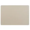 SET TABLE 30X43CM IMITATION CUIR BERGAME CREME