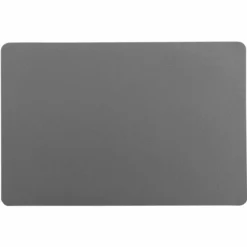 SET TABLE 30X43CM IMITATION CUIR BERGAME GRIS