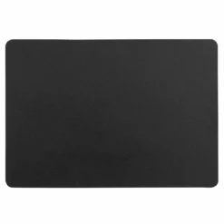 SET TABLE 30X43CM IMITATION CUIR BERGAME NOIR