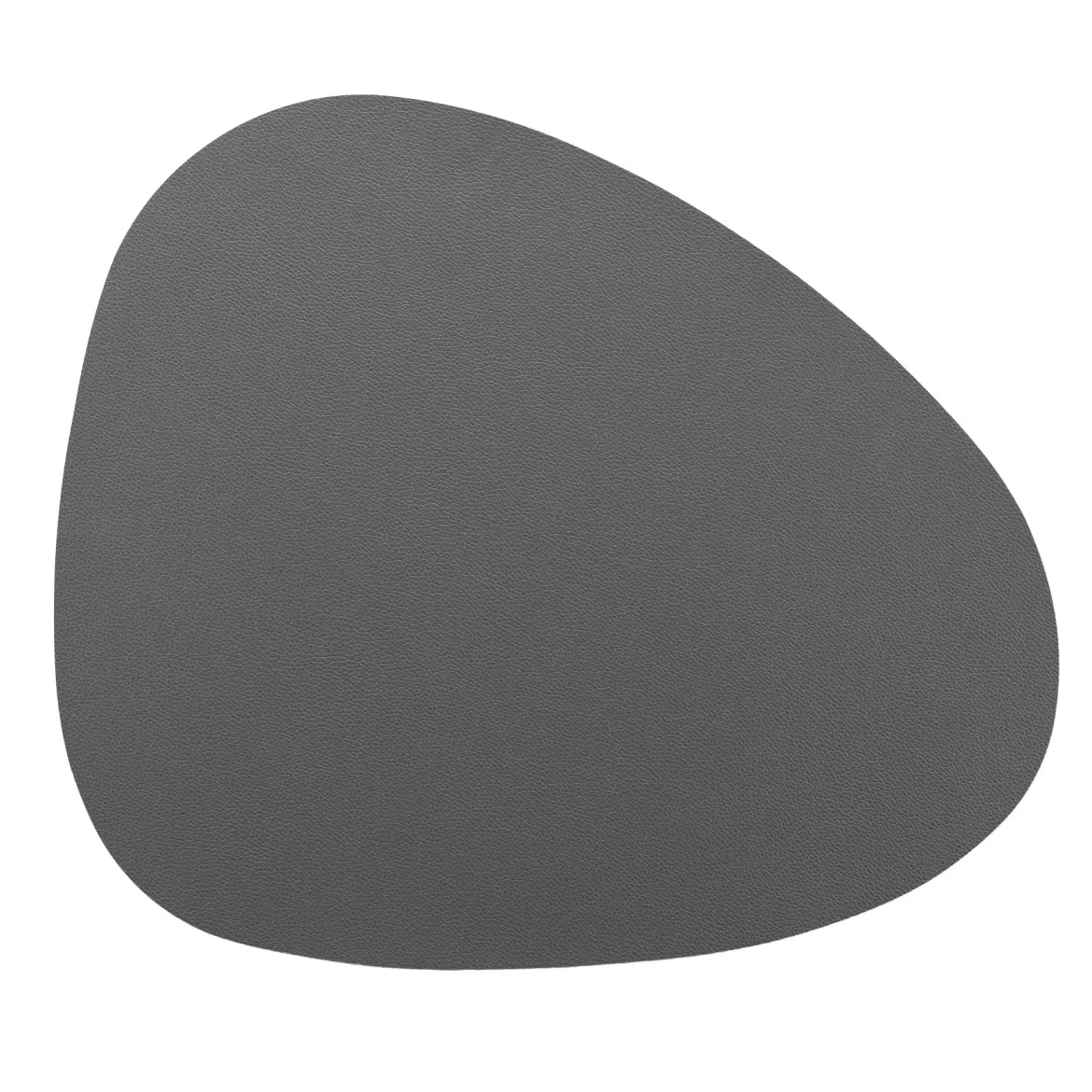 SET TABLE 37X45CM IMITATION CUIR GALITA GRIS