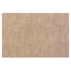 SET TABLE 30X45CM IMITATION CUIR MARLON BEIGE