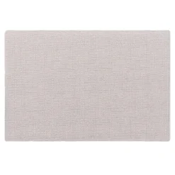SET TABLE 30X45CM IMITATION CUIR MARLON BLANC