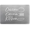 SET TABLE 28.5X43.5CM IMPRIME CUISINA ARGENT