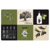 SET TABLE 28.5X44CM POLYPROPYLENE OPAQUE OLIVE