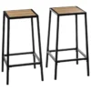 SET 2 TABOURETS DE BAR ALIAJ H.71.5CM