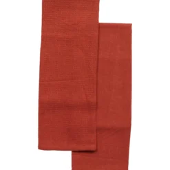 SET 2 TORCHONS JUSTIN 50X70CM COTON TERRACOTTA