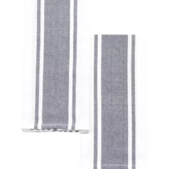 SET 2 TORCHONS LENA 50X70CM COTON POLYESTER BLEU