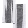 SET 2 TORCHONS LENA 50X70CM COTON POLYESTER NOIR