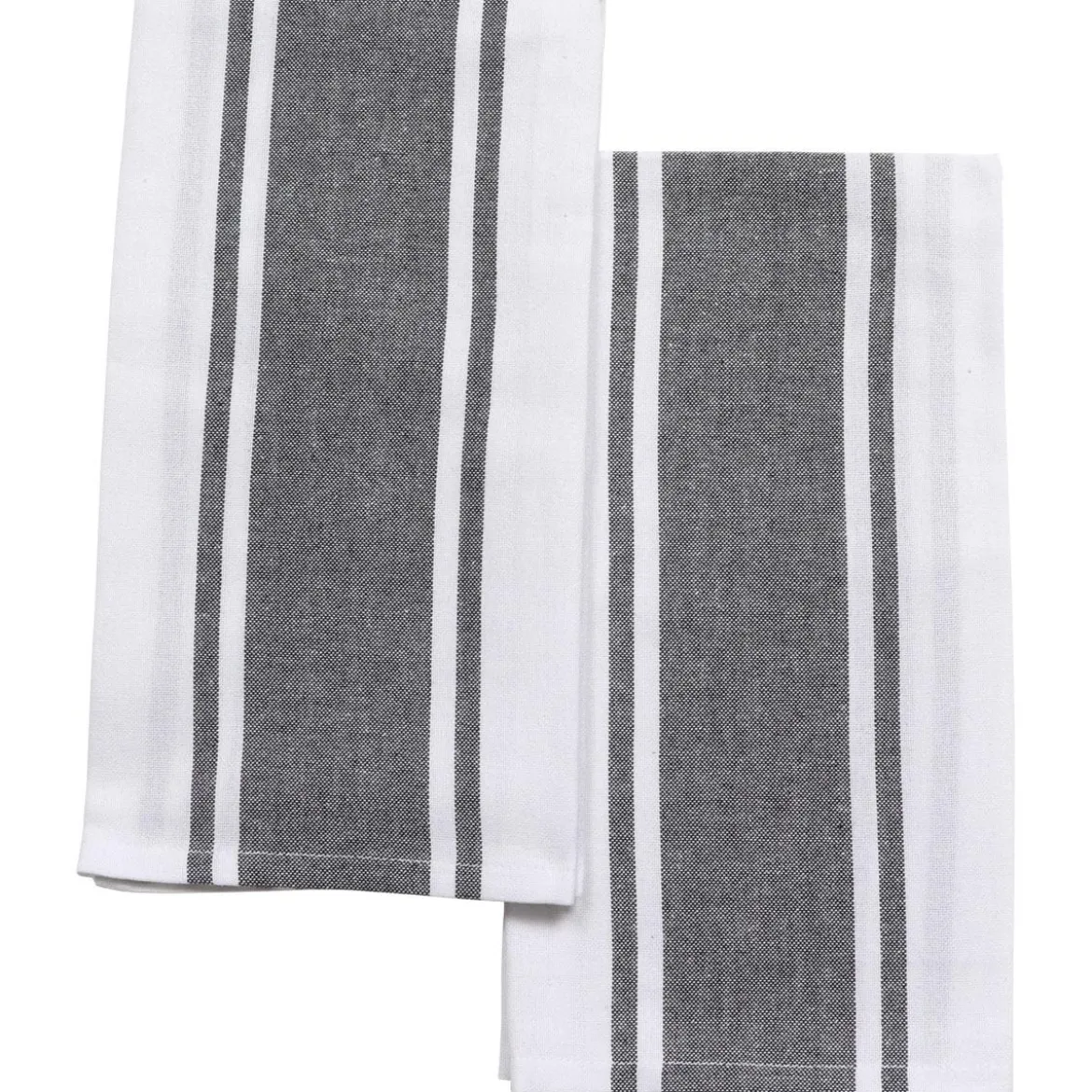 SET 2 TORCHONS LENA 50X70CM COTON POLYESTER NOIR