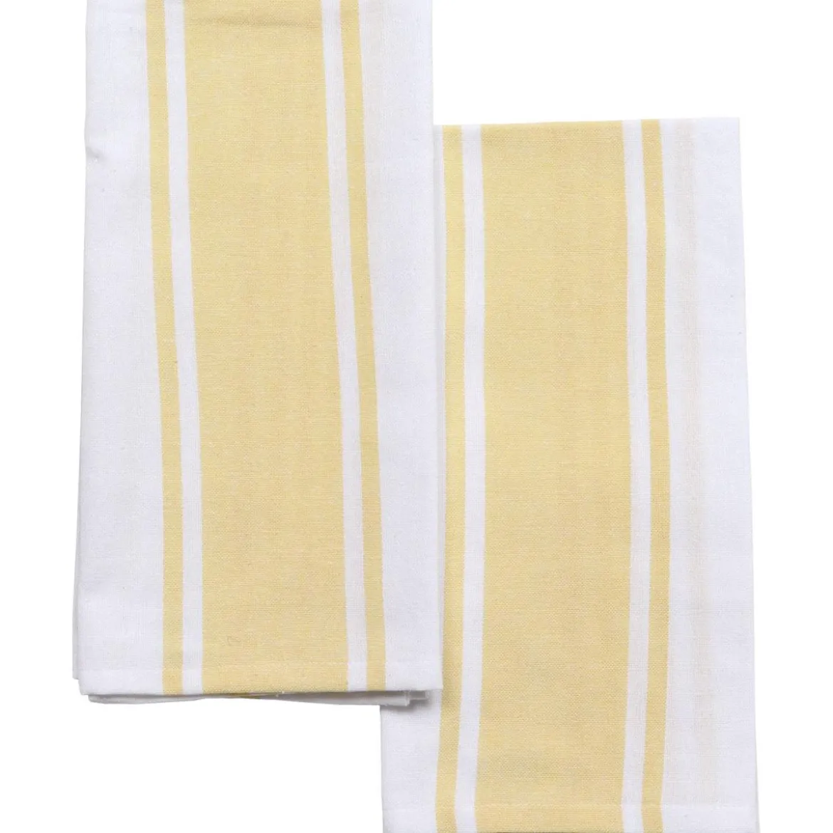 SET 2 TORCHONS LENA 50X70CM COTON POLYESTER JAUNE