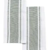 SET 2 TORCHONS LENA 50X70CM COTON POLYESTER VERT