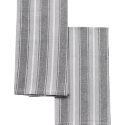 SET 2 TORCHONS LEON 40X60CM GRIS