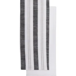 SET 2 TORCHONS LEWIS 50X70CM COTON NOIR