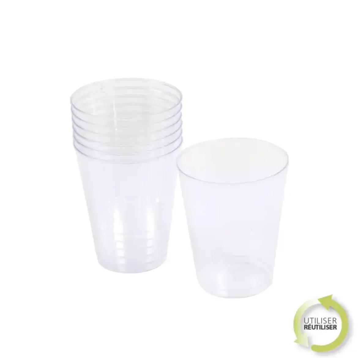 SET 6 VERRES A EAU 23CL TRANSPARENT