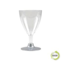 SET 6 VERRES A PIED EAU VIN 18CL GRIS