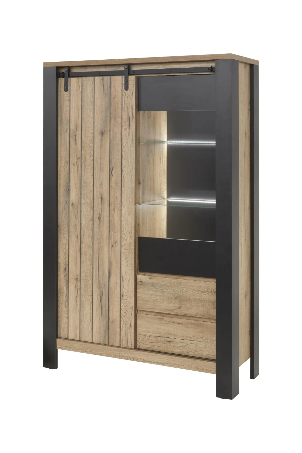 SIMON ARGENTIER 118X180X45CM AVEC LED