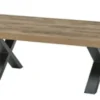SIMON TABLE BASSE 130X68X54CM PIED X