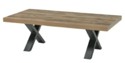 SIMON TABLE BASSE 130X68X54CM PIED X