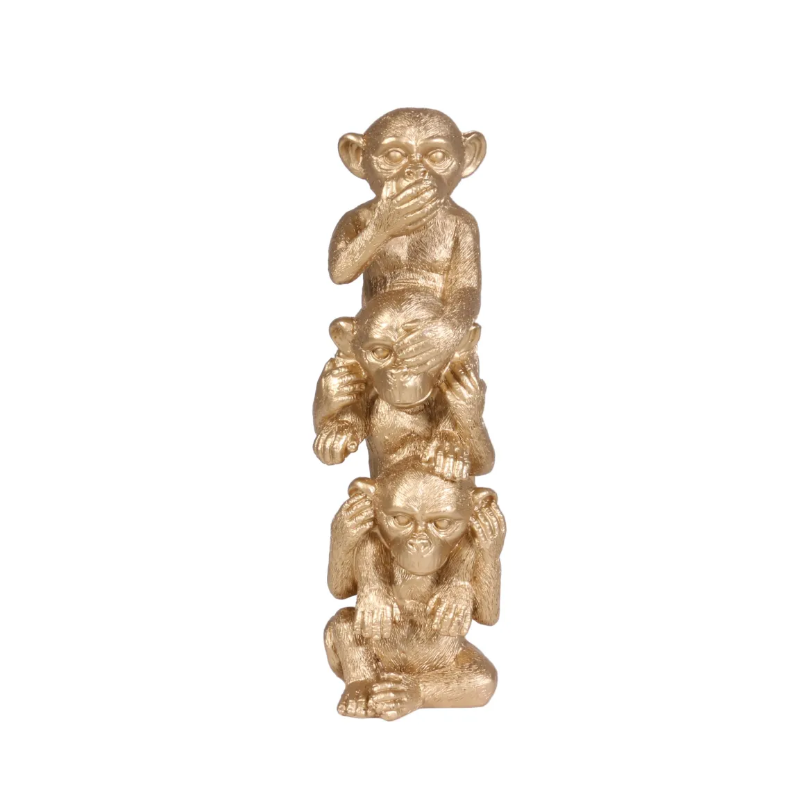 SINGES SAGESSE TRIO DORE H.30CM