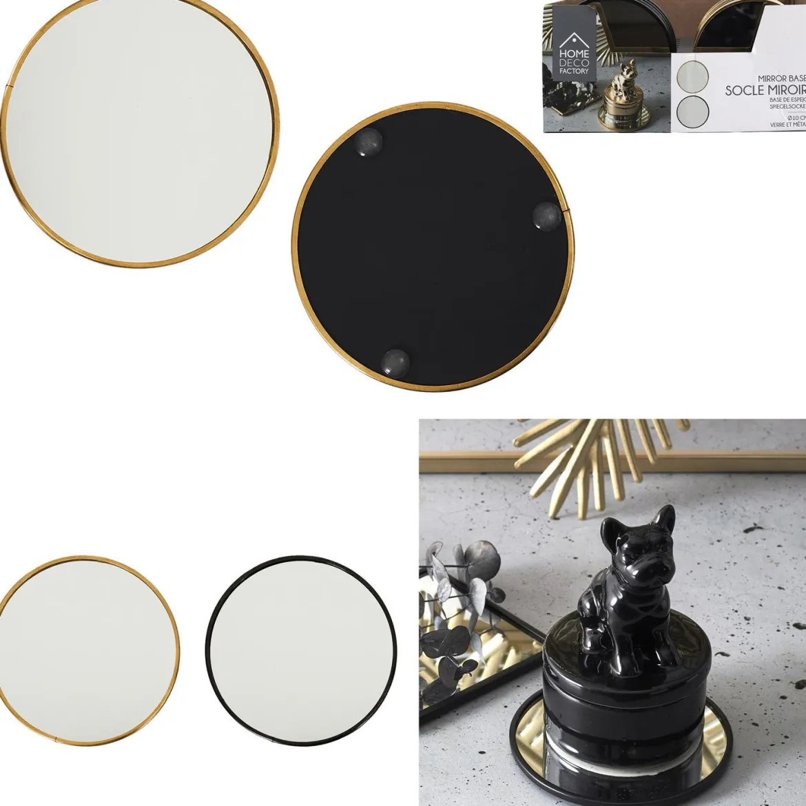 SOCLE MIROIR ROND D.10CM