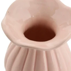 SOLIFLORE CERAMIQUE FLEUR DE ROSE H.11.8CM