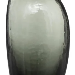 SOLIFLORE IRREGULIER VERRE GRIS H.20CM