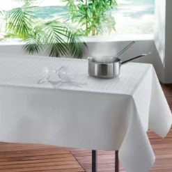 SOUS NAPPE 140X220CM UNI BULGO BLANC
