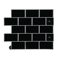 STICKER ADHESIF 30.5X25CM MURAL METRO NOIR