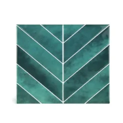 STICKER ADHESIF 30.5X25CM MURAL PARMA EMERAUDE