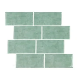 STICKER ADHESIF 30.5X25CM MURAL ZELLIGE SAUGE