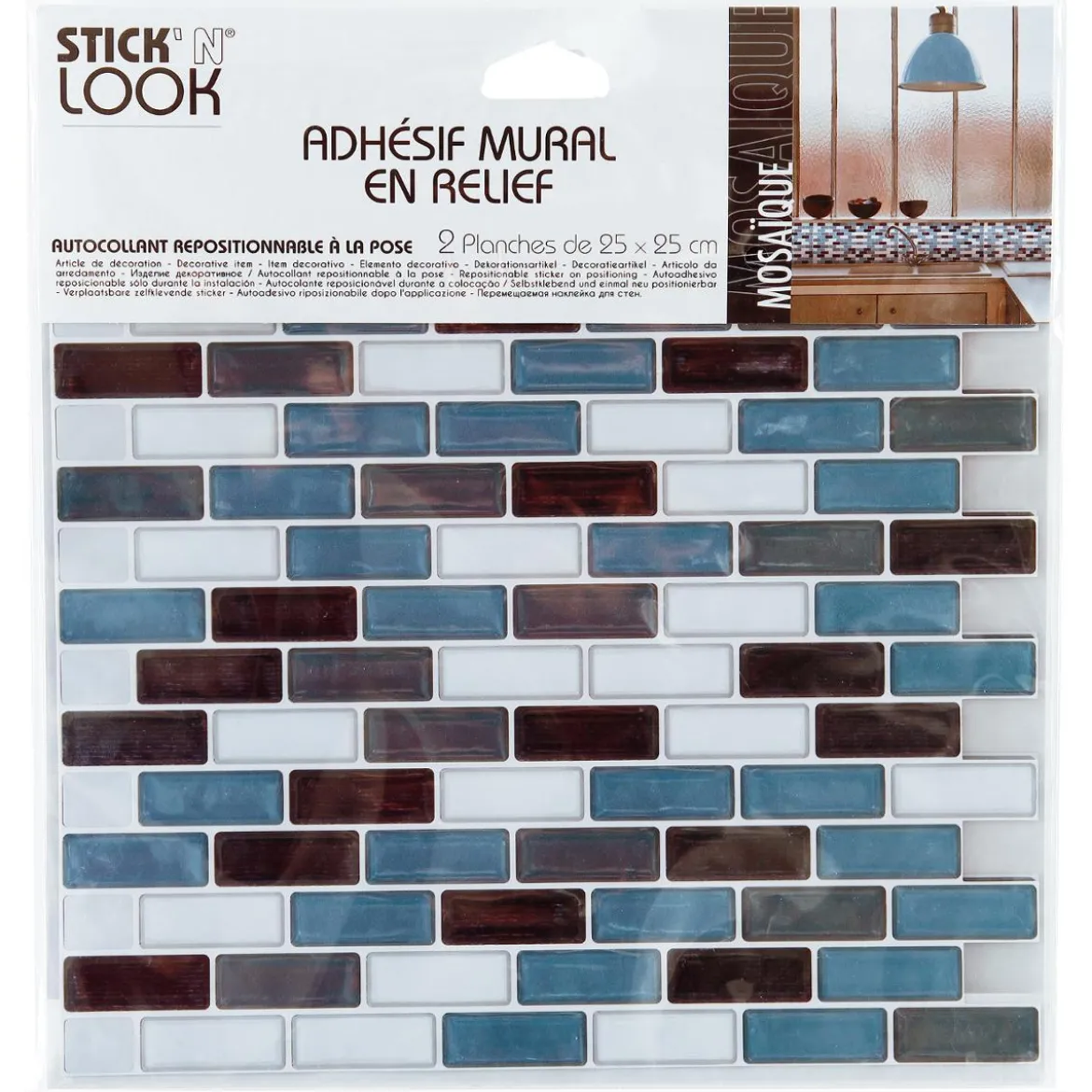 STICKER CARREAUX RECTANGLE X2 PIECES