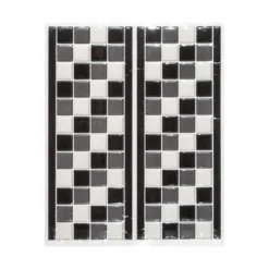 STICKER PETITS CARREAUX FRISE NOIR