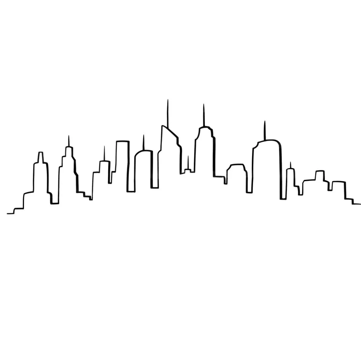 STICKER PLAT SKYLINE D.50X70CM