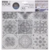 STICKERS CARRELAGE 9 CARREAUX GRIS X2 PIECES
