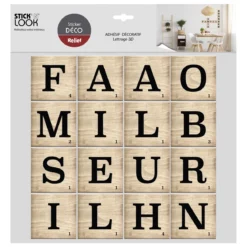 STICKERS RELIEF LETTRES