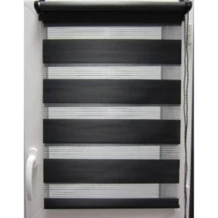 STORE ENROULEUR LUMIERE NUIT 75X180CM NOIR
