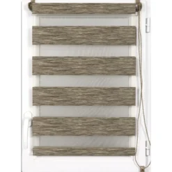 STORE ENROULEUR LUMIERE NUIT 90X180CM CHINE MARRON OR