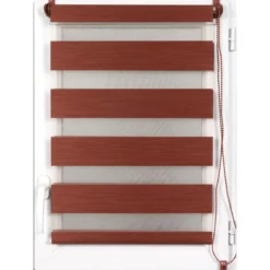 STORE ENROULEUR LUMIERE NUIT 45X180CM CHINE TERRACOTTA