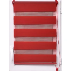 STORE ENROULEUR LUMIERE NUIT 75X180CM ROUGE