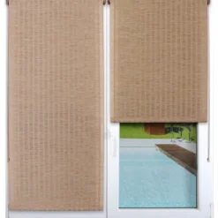 STORE ENROULEUR TAMISANT EFFET BAMBOU 210X220CM NATUREL