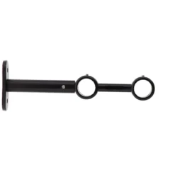 SUPPORT DOUBLE D.20CM 150MM NOIR MAT X2 PIECES
