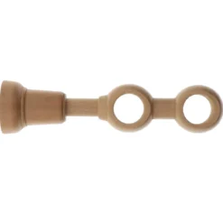SUPPORT DOUBLE D.28CM NATUREL VERNIS