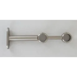 SUPPORT DOUBLE D20 150 MM X2 ARGENT MAT
