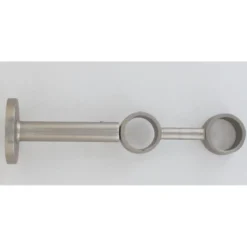 SUPPORT DOUBLE EXT D28 190 MM X1 ARGENT MAT