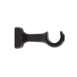 SUPPORT OUVERT SIMPLE D.28CM NOIR MAT X2PIECES
