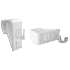 SUPPORT PVC CLIP X 2 BLANC