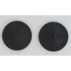 SUPPORTS ADHESIFS METAL X2 NOIR MAT
