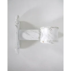SUPPORT SIMPLE D20 50 MM X2 BLANC OR